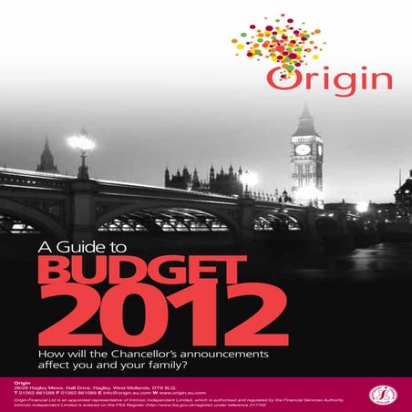 Origin Financial A Guide To Budget 2012 Singles