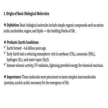 Origin of biomolecules.. sairam | PPTX
