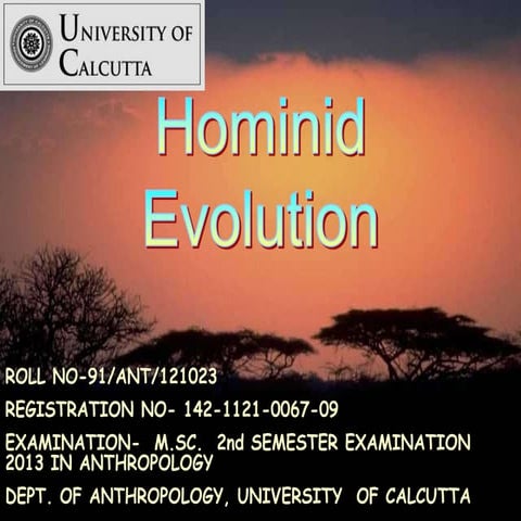 Hominid Evolution