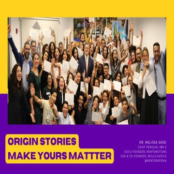 Origin Stories: Make YOURS Matter