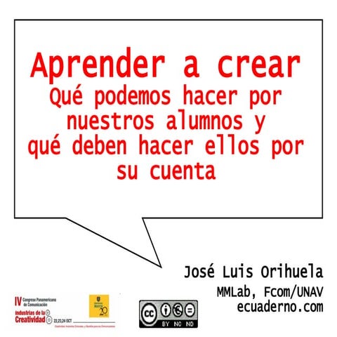 Aprender a crear