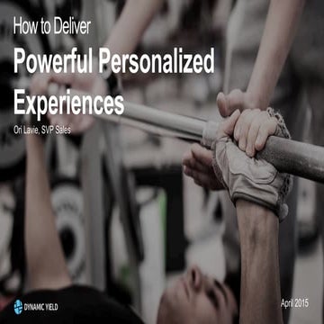 Ori Lavie - Dynamic Yield (All Things Data 2015)