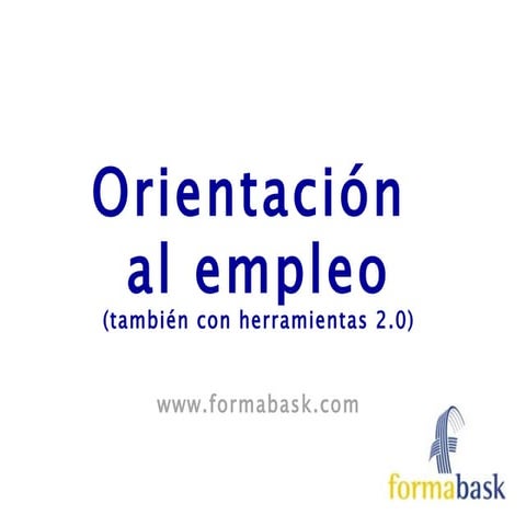 Orientación al empleo 2.0