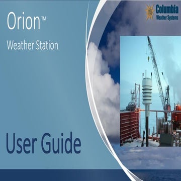 User Guide: Pulsar™ Weather Station (Columbia Weather Systems) | PDF