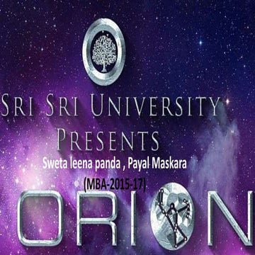 Orion'16  presentation