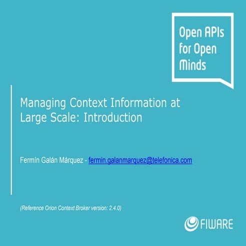 Orion Context Broker 2020-03-25