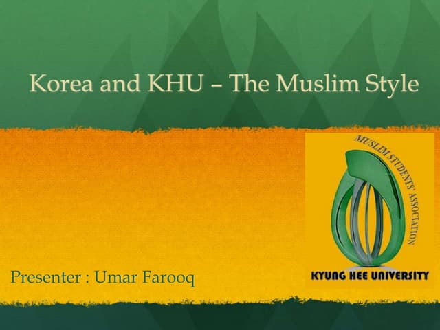 Oritentation session at Kyung Hee University for new students 2014