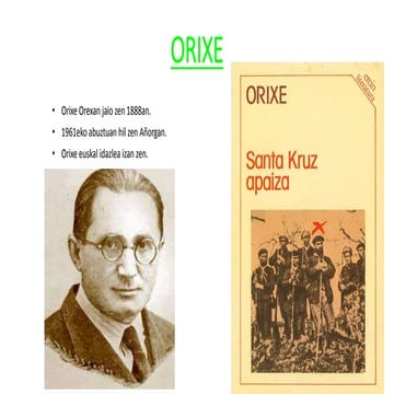 Orixe | PPTX