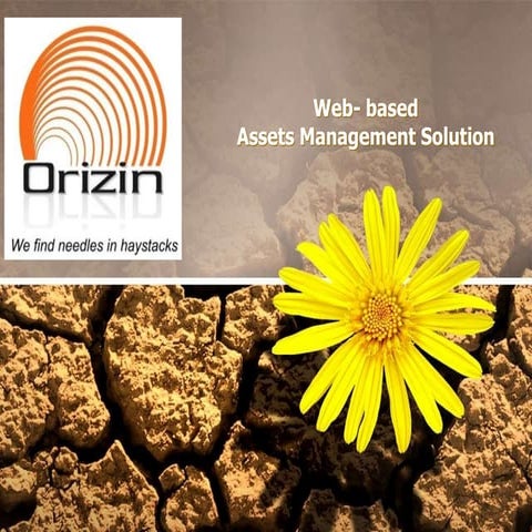 Orizin technology assets managementwithbarcode-slideshare