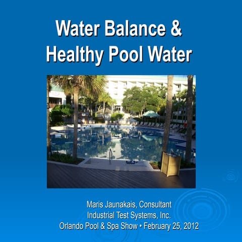 Orlando Pool spa 2012  presentation