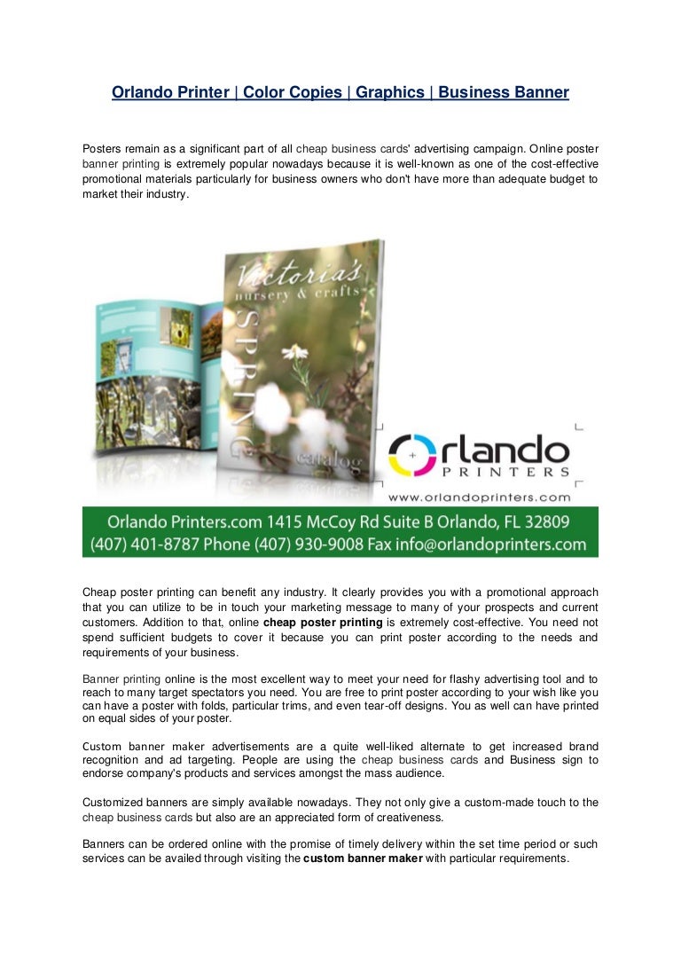 Business Banner Graphics Orlando Printer