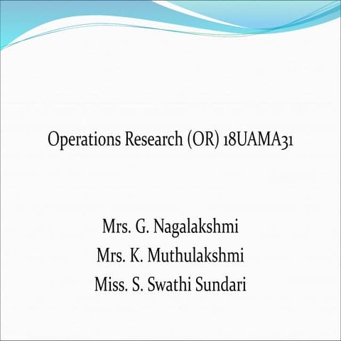Operations Research