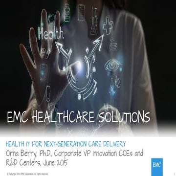 mHealth Israel_Health IT for Next Generation Care Delivery_Orna Berry, Ph.D.,...