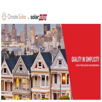 Ornate Solar x Solar Edge 