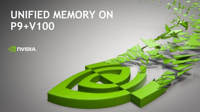 Unified Memory on POWER9 + V100