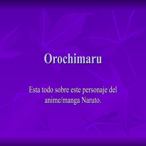 Orochimaru