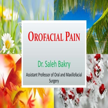 Orofacial pain