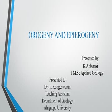 Orogeny cycle | PPTX