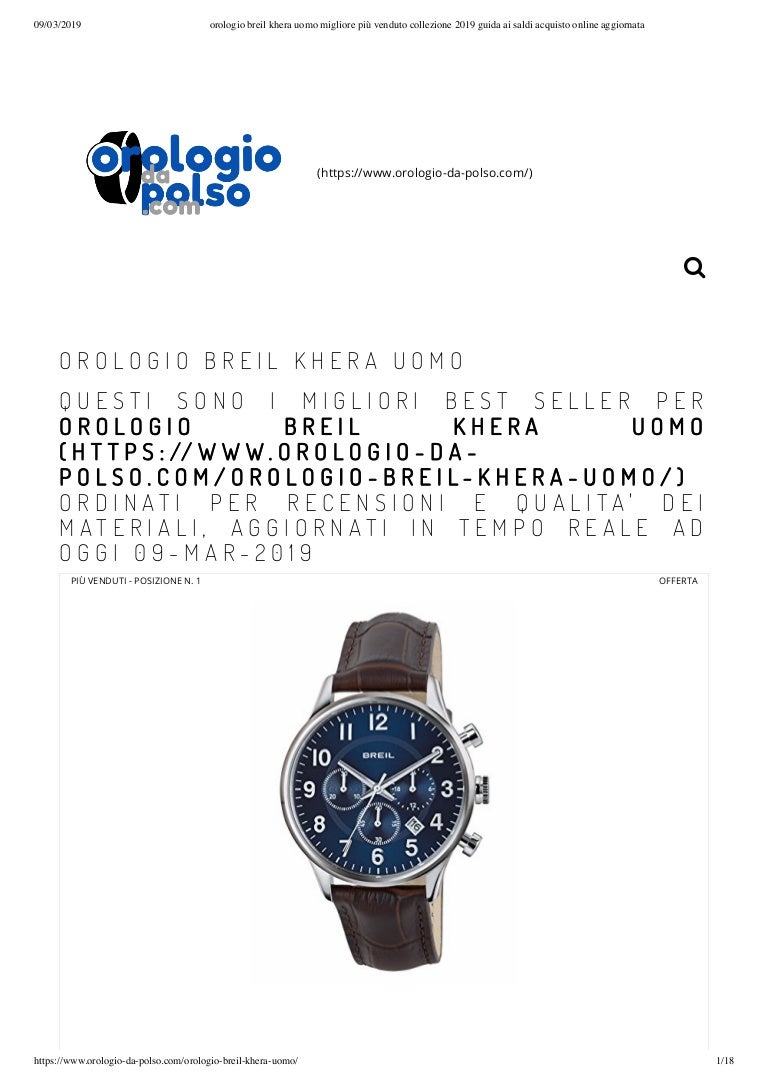 Orologio breil khera uomo