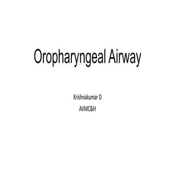 Oropharyngeal Airway.pptx