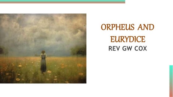 orpheus grade 10 english quarter 1 lesson lesson | PPTX