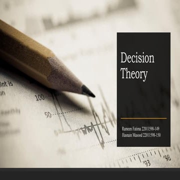 Decision Theory in Operational Research By Faziii