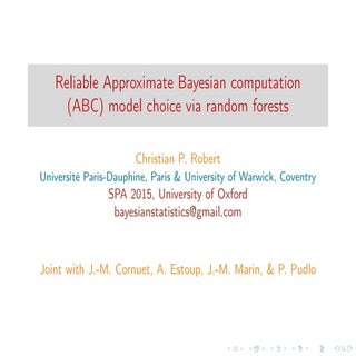 Approximate Bayesian model choice v...