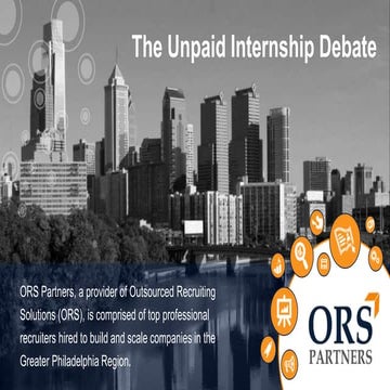 ORS Partners Research: The Unpaid Internship Debate