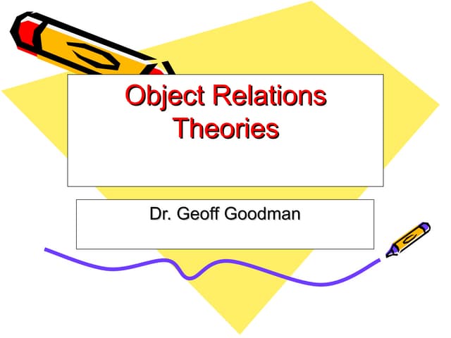 Object relations theory by Melanie Klein