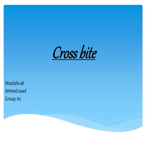 cross bite orthodontic