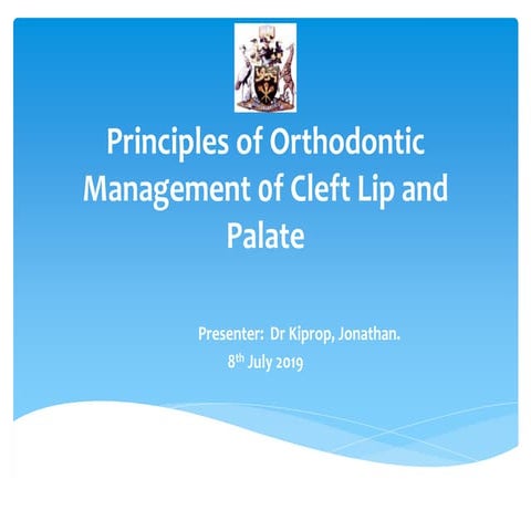 principles of Orthodontic management of cleft lip and palate | PPT