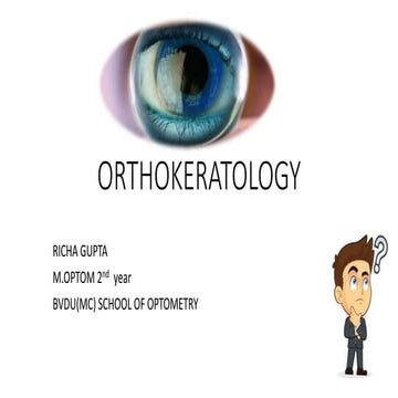 Orthokeratology
