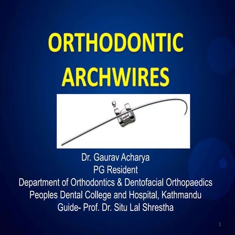 Orthodontic archwires