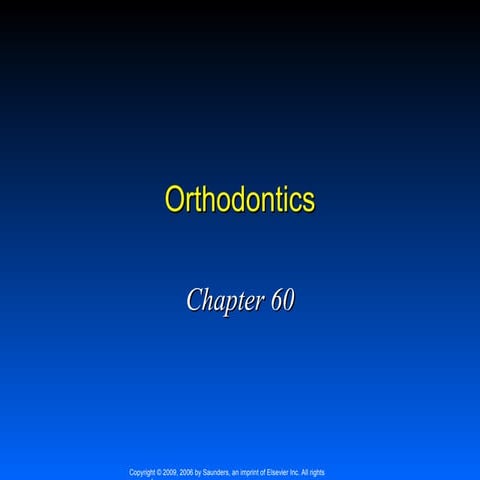 Orthodontics chapter