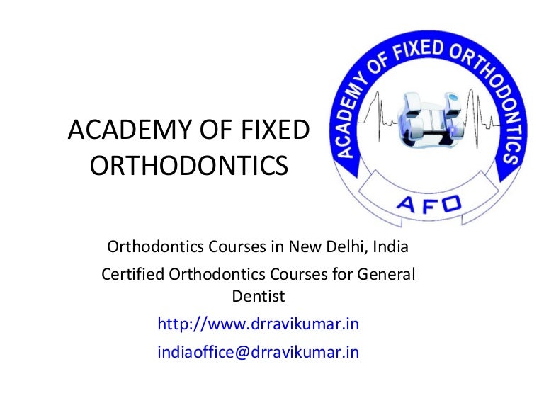 1 year Orthodontics Course in New Delhi Indian Dental Academy Of Fi…