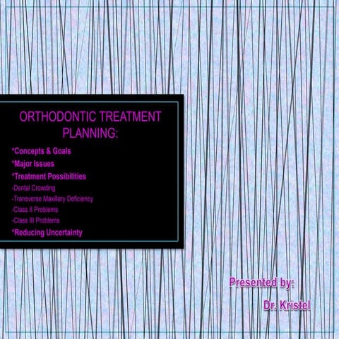 Orthodontic treatment planning | PPTX