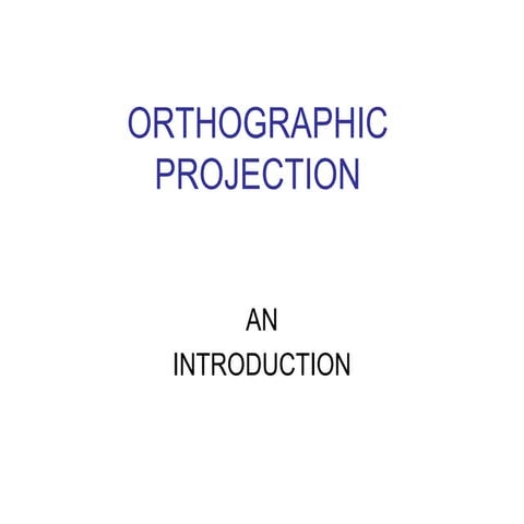 Orthographic projection