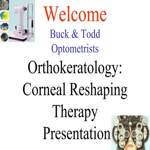 Orthokeratology power point presentation