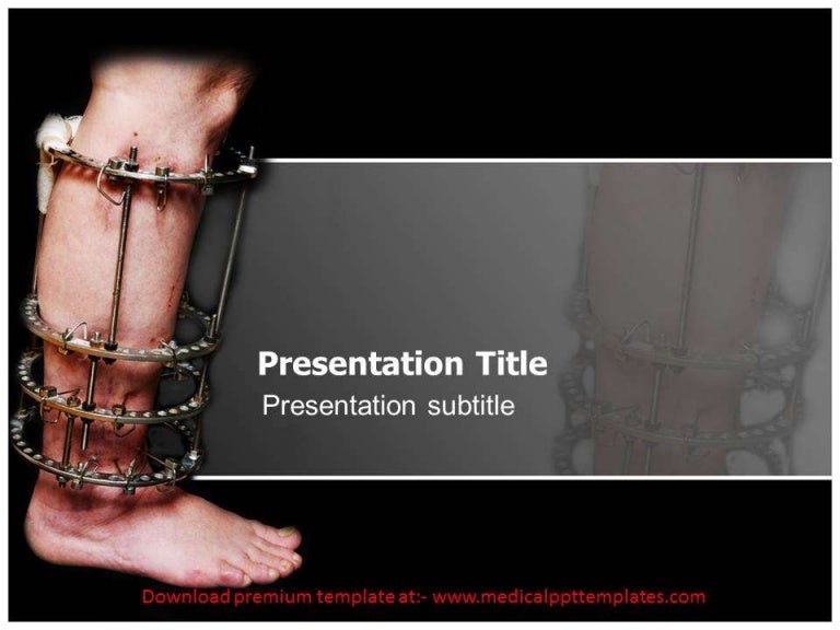Orthopaedic power point template