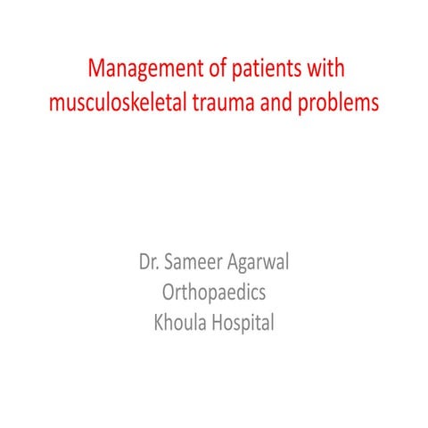 Orthopedics for nurses