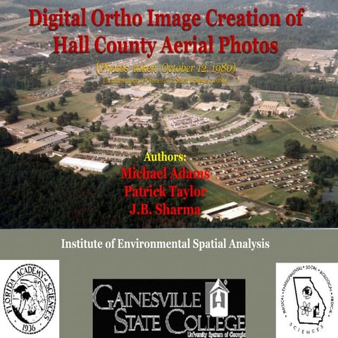 Digital Ortho Image Creation of Hall County Aerial Photos