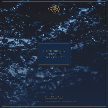 Orthorexia nervosa treatment   the balance