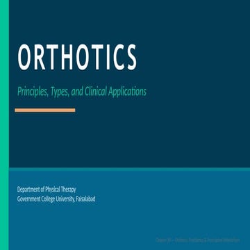 Orthosis | PPTX