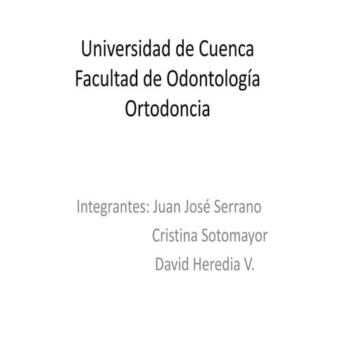 Ortodoncia fisiologia dentomaxilar