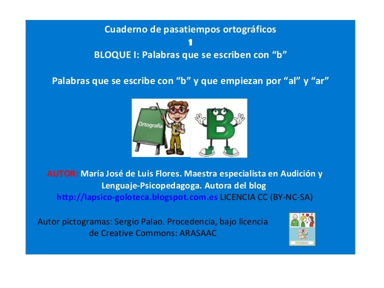 Ortografía Palabras Que Se Escriben Con B Al Y Ar