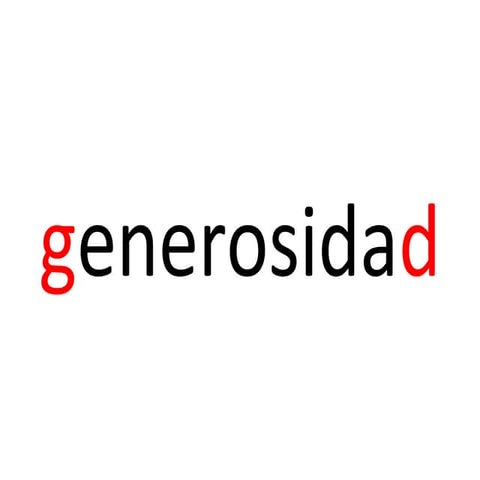 Teología de la generosidad | PPTX
