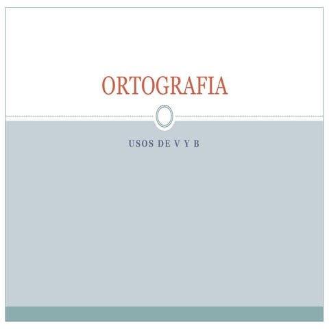 Ortografia Power Point