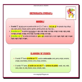 Ortografia unidad 3