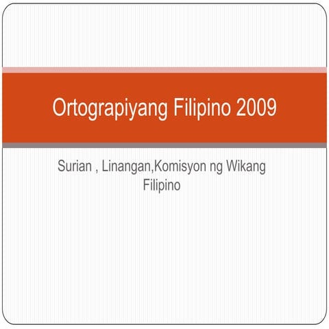 Ortograpiyang pilipino