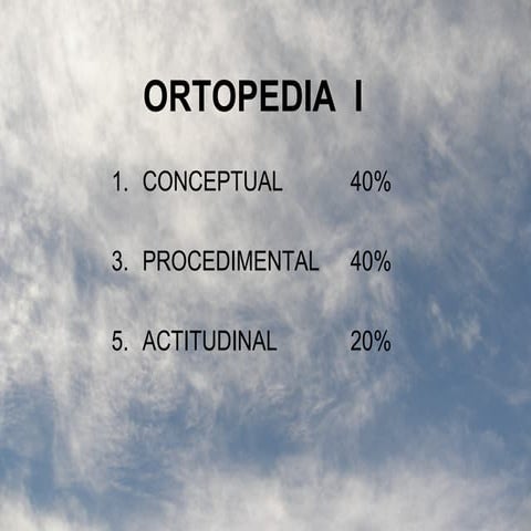 Ortopedia I